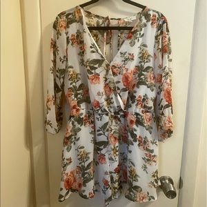 Floral Romper Multi-color